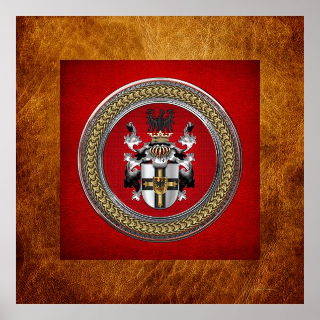 Poster [901] Casaco de armas da Ordem Teutônica (Frente)