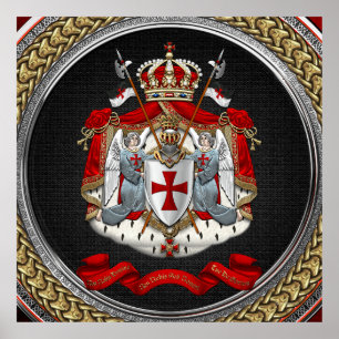 Poster [901] Cavaleiros Templários Casaco de Armas