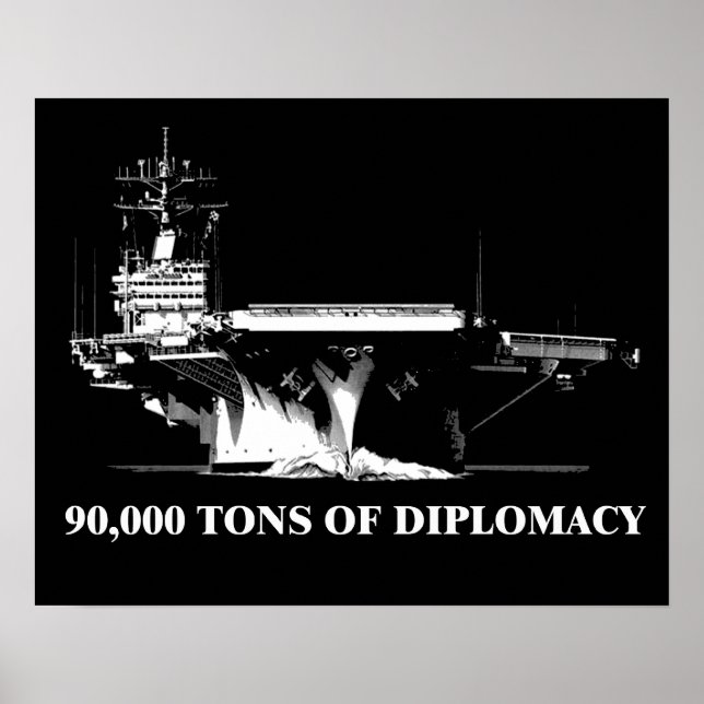 Poster 90.000 Toneladas de Diplomacia: Navegando Global (Frente)