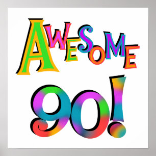 Pôster 90 t-shirt impressionantes e Gifs do aniversário