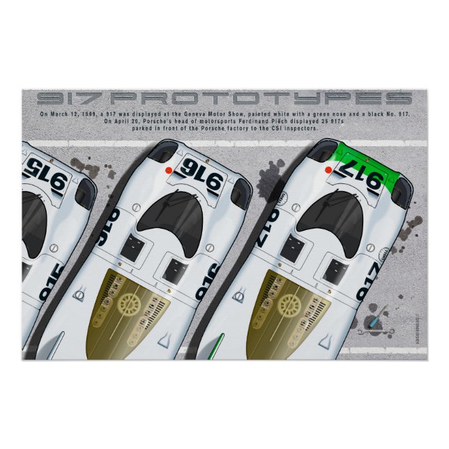 Pôster 917 First of Prototypes (Frente)