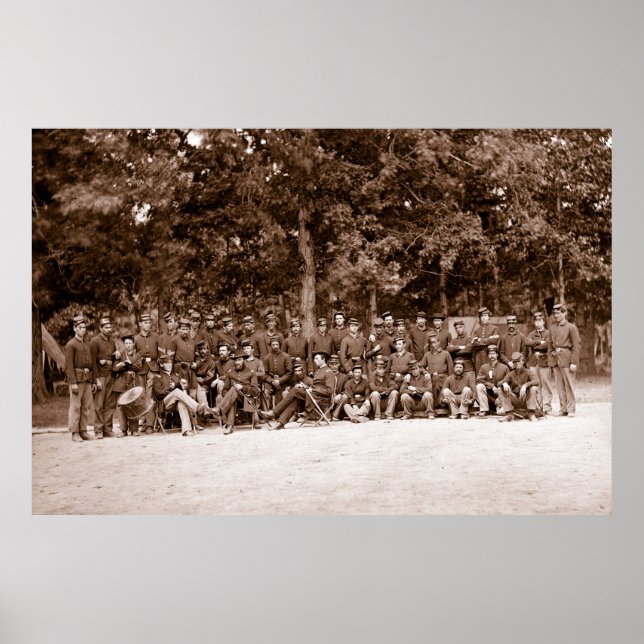 Pôster 93ª Companhia de Infantaria de Nova Iorque C, Guer (Frente)