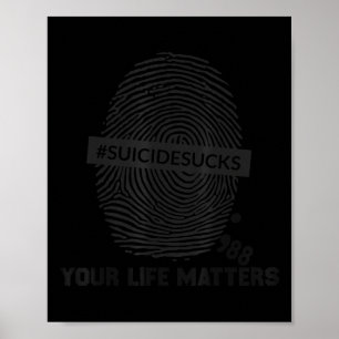 Poster 988 Prevenção Suicida Sua Vida Importa Suicídio S