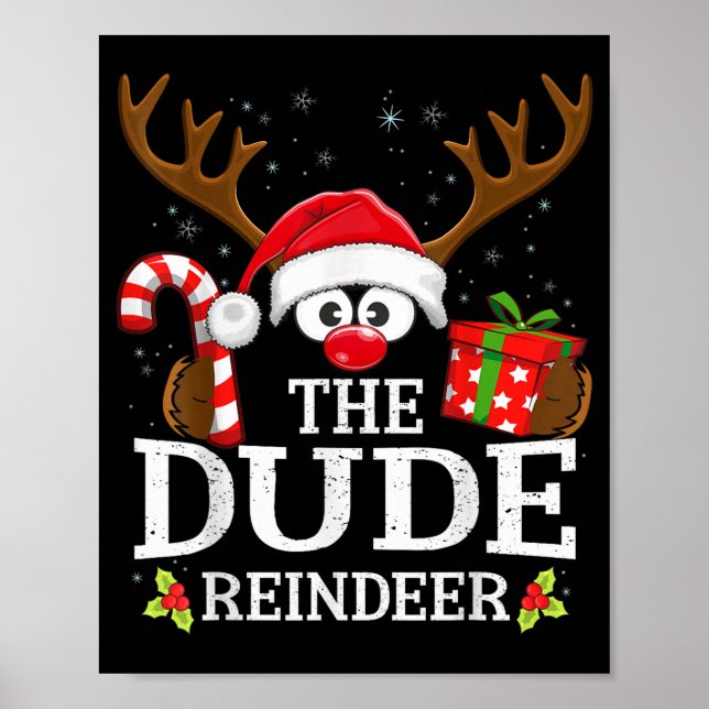 Poster 99 Matching Christmas Reindeer Squad Christmas Fam (Frente)