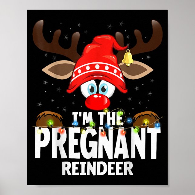 Poster 99 Matching Christmas Reindeer - Uni-adults, Black (Frente)