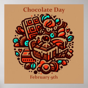Poster 9 de fevereiro - Dia do Chocolate