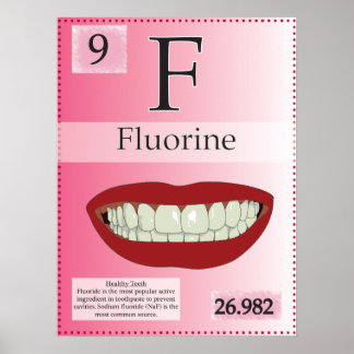 Poster 9. Flúor (F) Mesa periódica dos elementos