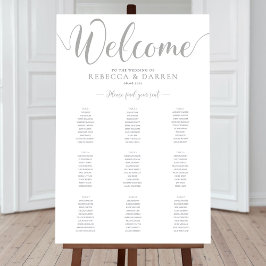 Poster 9 Gráfico Personalizado de Casamento Silver de Mes