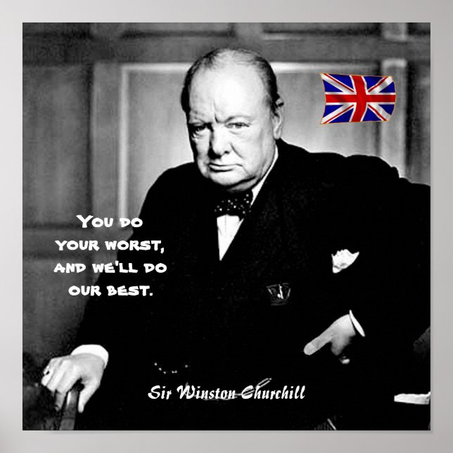 Poster #9 - "Você faz o seu pior..." (Frente)