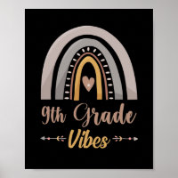 9th Grade Vibes Rainbow Ninth Grade Back to School