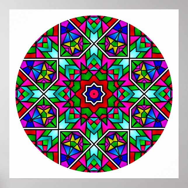 Poster A05 Escondida Glass Mandala.2 (Frente)