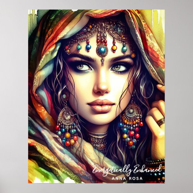 Poster *~* A100 Psychic Boho Gypsy Fortune Teller 4 (Frente)