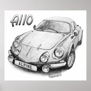 Pôster A110 alpino