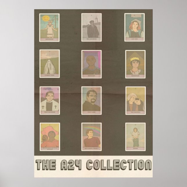 Poster A24 Film Tarot Design Collection (Frente)
