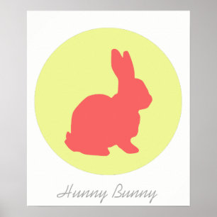 Poster A3 Hunny Bunny Funky