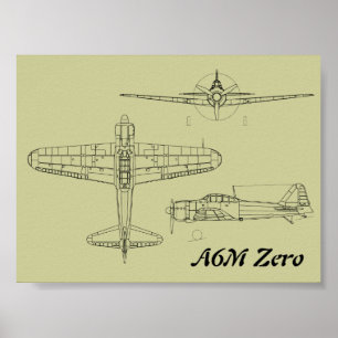 Poster A6M zero