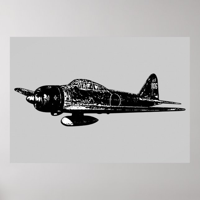 Poster A6M Zero (Frente)