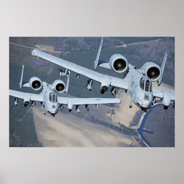 Poster A-10 Aeronave Thunderbolt II (Frente)