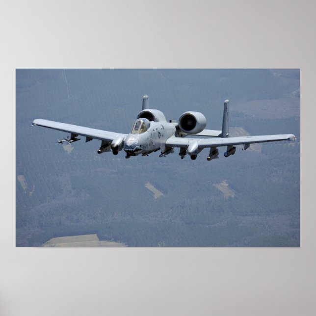 Poster A-10 Aeronave Thunderbolt II (Frente)