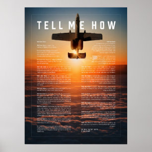 Poster A-10 com Diga-me como me odo aos pilotos militares