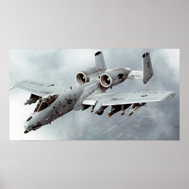 Poster A-10 Warthog (Frente)