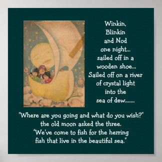 Pôster a-1 piscar, piscar e acenar