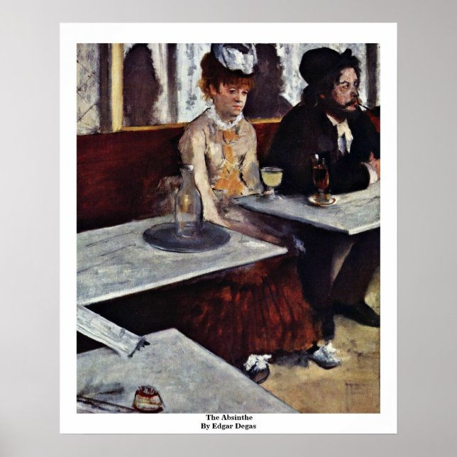 Poster A Absinthe Por Edgar Degas (Frente)