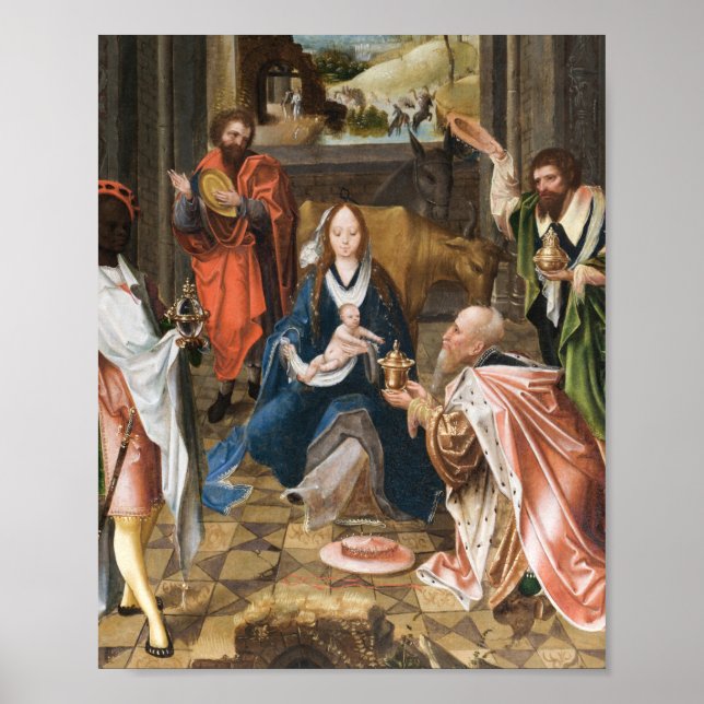 Poster A Adoração do Feriado Magi- jesus (Frente)