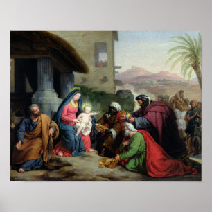 Pôster A adoração dos Magi, c.1833-36