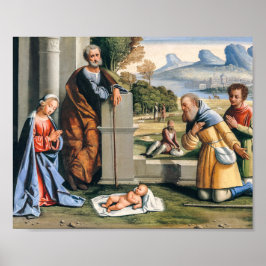 Poster A Adoração dos Pastores - Feriado de Natal