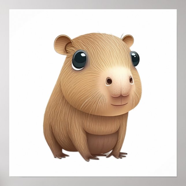 Poster A adorável capybara (Frente)