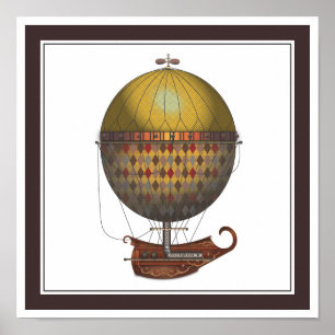 Pôster A Aeronave Nautisme Steampunk Flying Machine