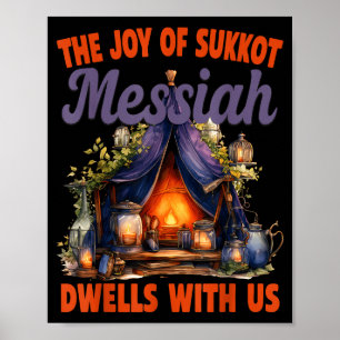 Poster A Alegria Do Sukkot Messias Mora Conosco Ho Judaic