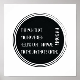 Pôster A alegria que está chegando romanos 8:18