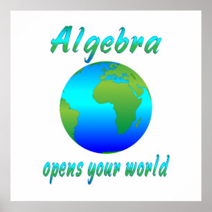 Poster A álgebra abre mundos - começando em $11,80