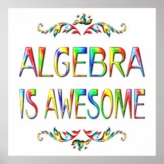 Poster A álgebra é incrível - A partir de US$ 11,80