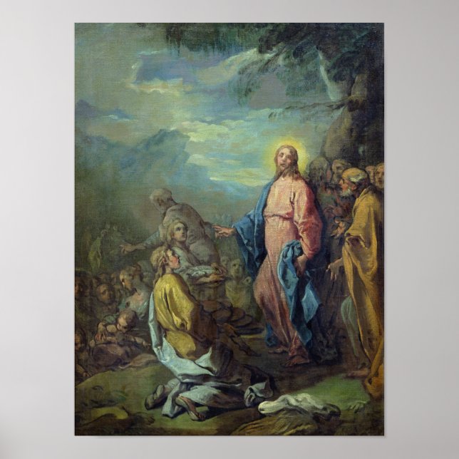 Poster A Alimentação dos Cinco Mil, antes de 1733 (Frente)