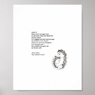 Poster A Alma da Minha Mãe por Rupi Kaur