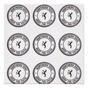 Pôster A alma do norte mantem os slogan & o dançarino da