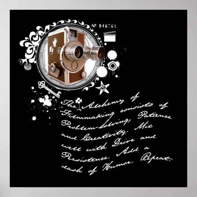 Pôster A Alquimia da Filmagem (Frente)