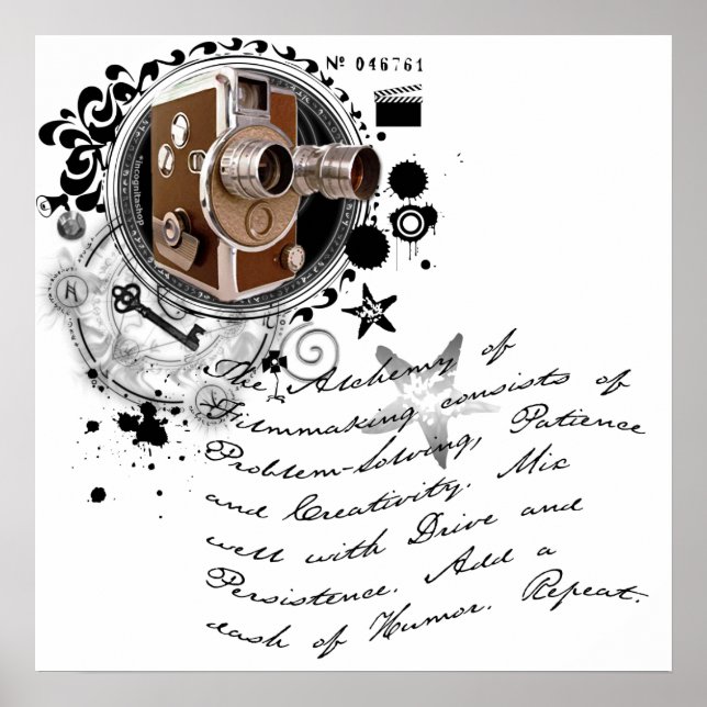 Poster A Alquimia da Filmagem (Frente)