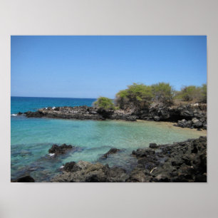 Pôster "A angra" na praia de Hapuna
