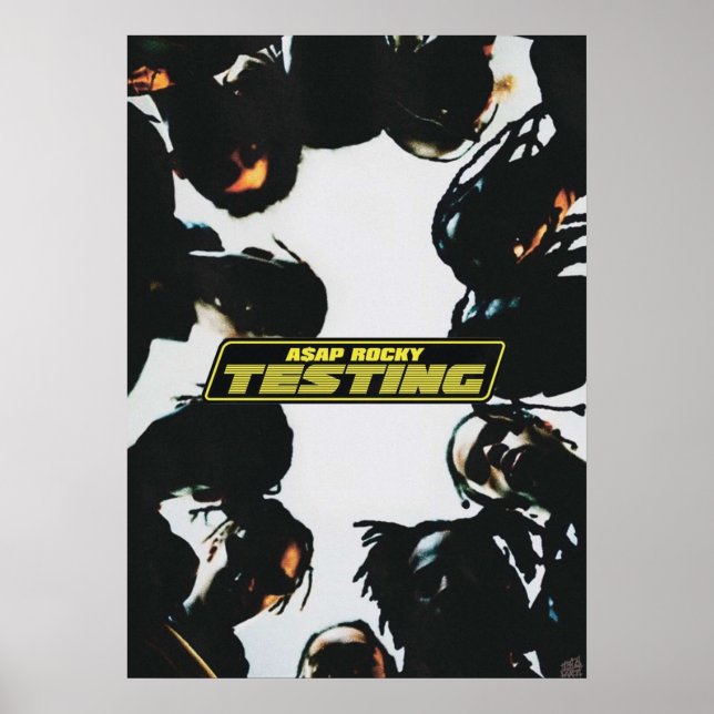 Poster A$AP ROCKY TESTING A3 - álbum estendido (Frente)