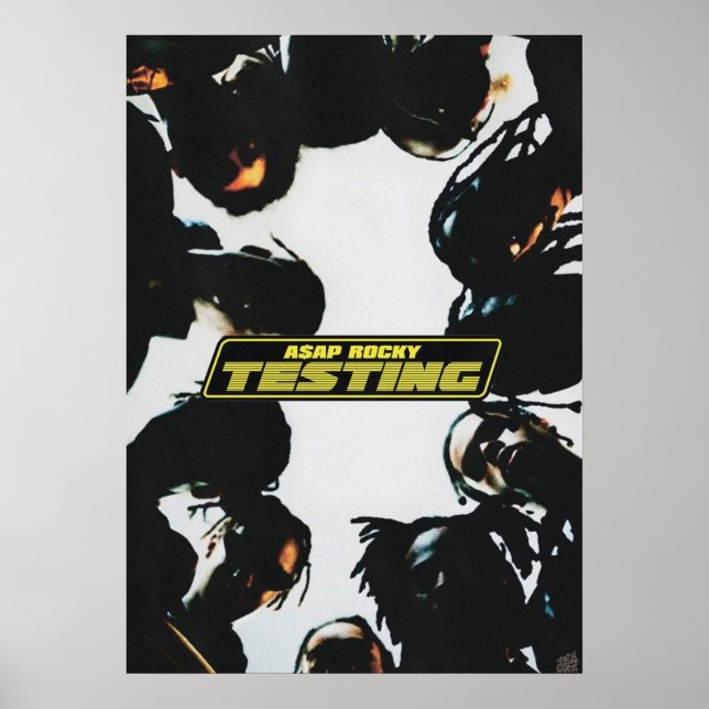 Poster A$AP ROCKY TESTING A3 - álbum estendido (Frente)
