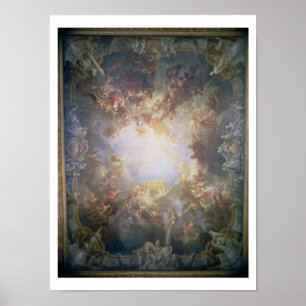 Pôster A Apoteose de Hércules, do teto de