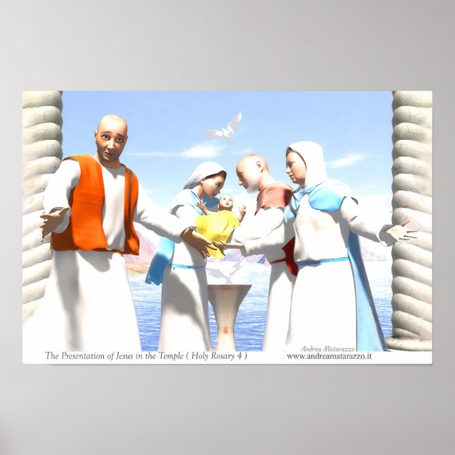 Poster A Apresentação de Jesus no Templo (Frente)