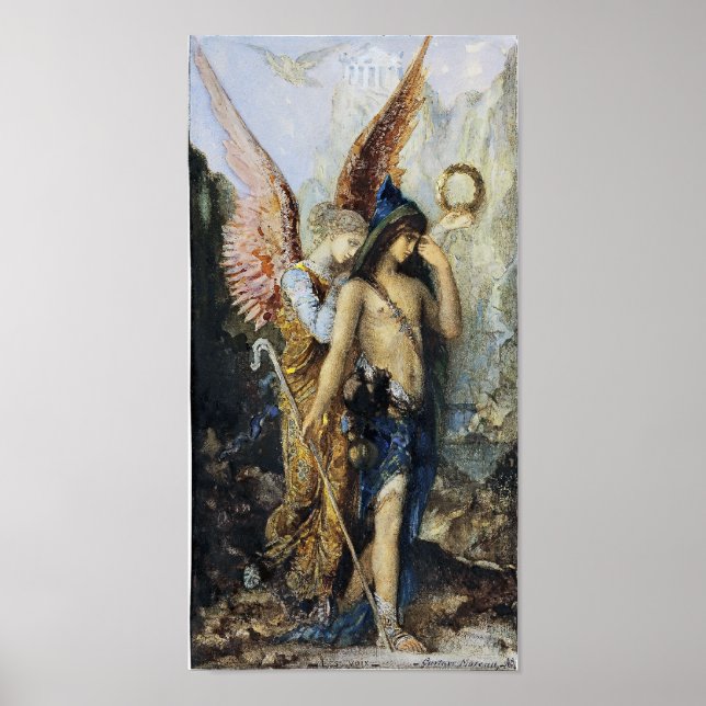 Poster A Aquarela das Vozes de Gustave Moreau (Frente)