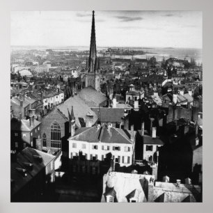 Poster A aranha ornamentada de uma igreja em Boston