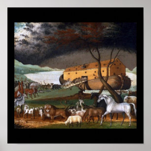 Poster A Arca de Noah de Edward Hicks - Circa 1846