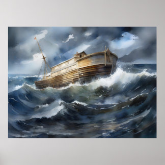 Poster A Arca de Noé no Mar Tempestade